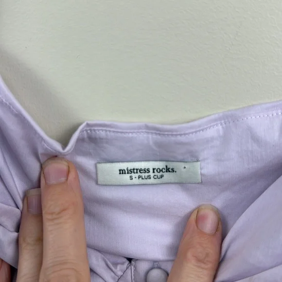 Mistress rocks house of cb girl crush Lavender Sleeveless Ruffle mini Dress smal - Picture 11 of 15